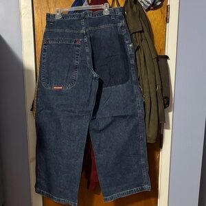 Vintage JNCO Wide Leg Dark Blue Denim Jeans